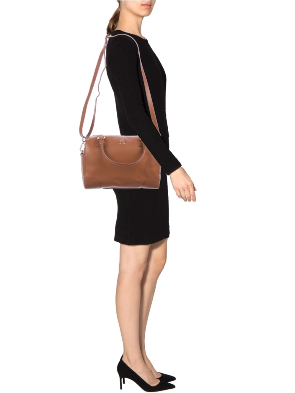 Tory Burch Bag Robinson bowling Crossbody Leather Bag - Picture 2 of 10